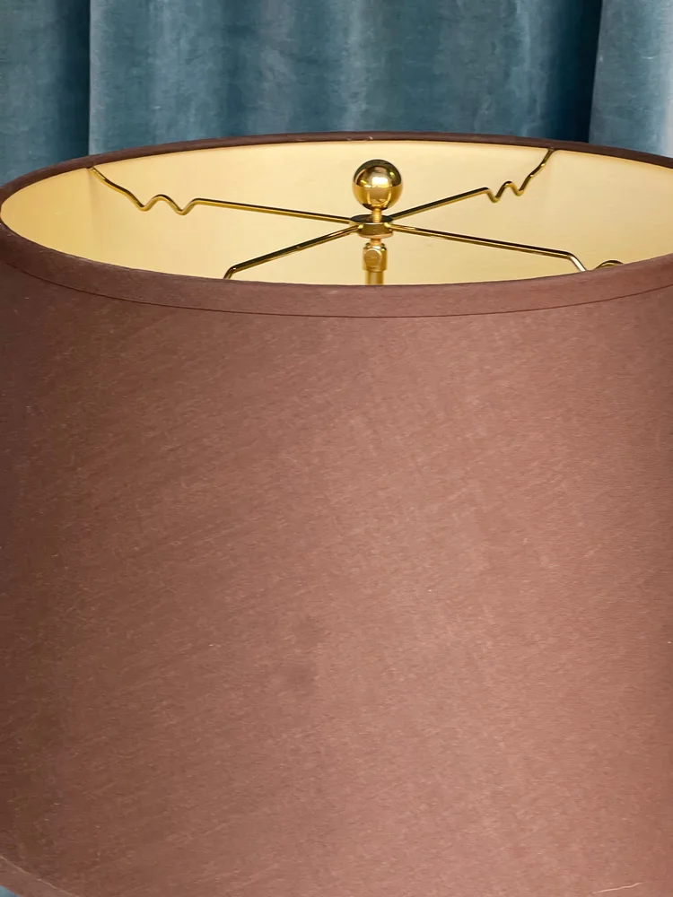 Elegant French 1940's Polished Brass Floor Lamp (LF0902-17) — 145